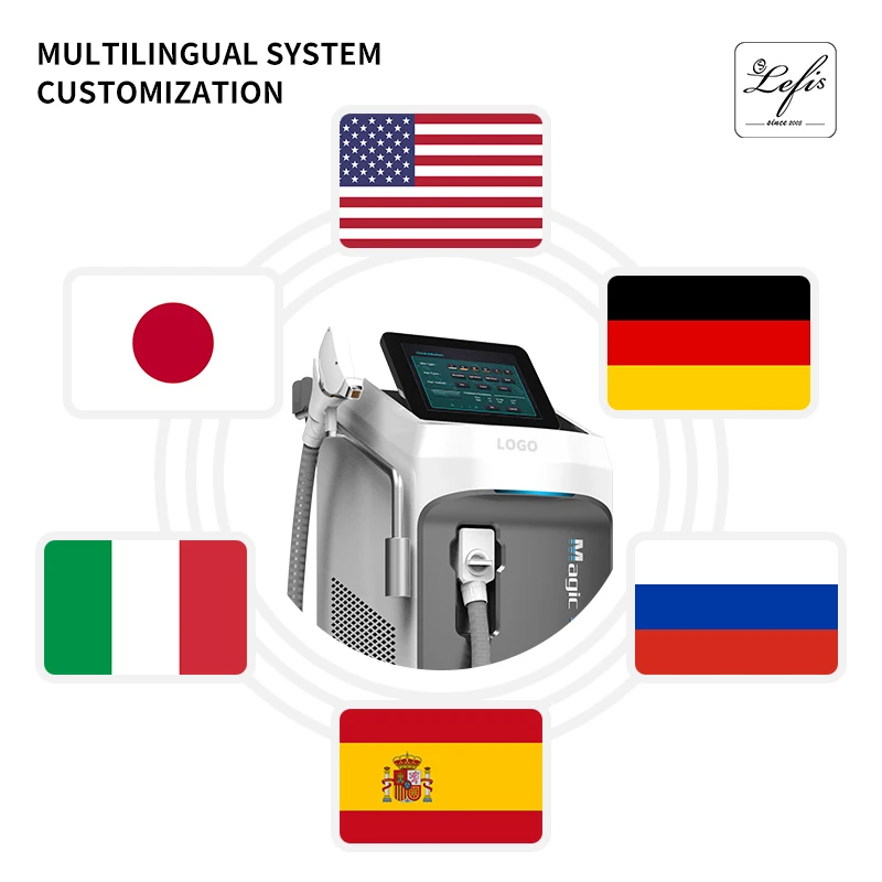 Smart android System 755 808 1064 ultra Beauty Clinic Use 2000w 808nm Diode Laser Hair Removal Device