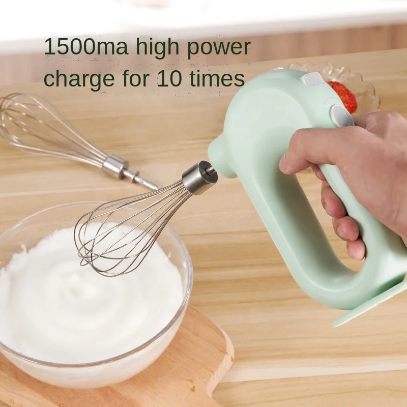 New Whipped Cream Maker Cake Mixer Wireless Electric Whisk Household Baking Mini Handheld