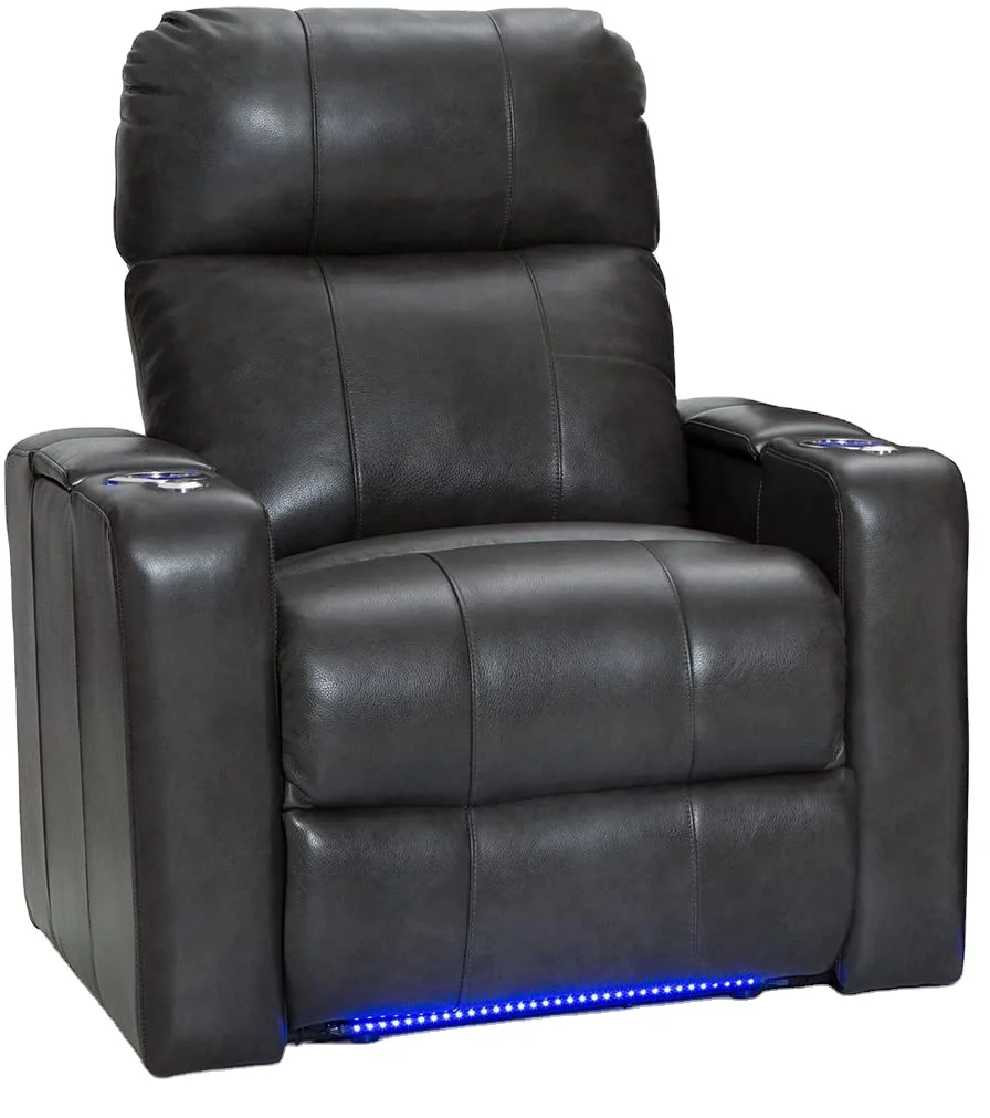 JKY Furniture Modern Design High Adjustable Space Saving Leather Home Theater Cinema Seating Recliner Sofa Set For Media Room