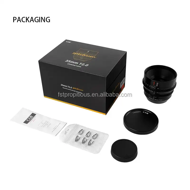 7artisans MF 35mm T2.0 Full Frame Ultra-long Focus Cine Lens for Studio Photography with Sony E Nikon Z Panasonic Sigma L Mount