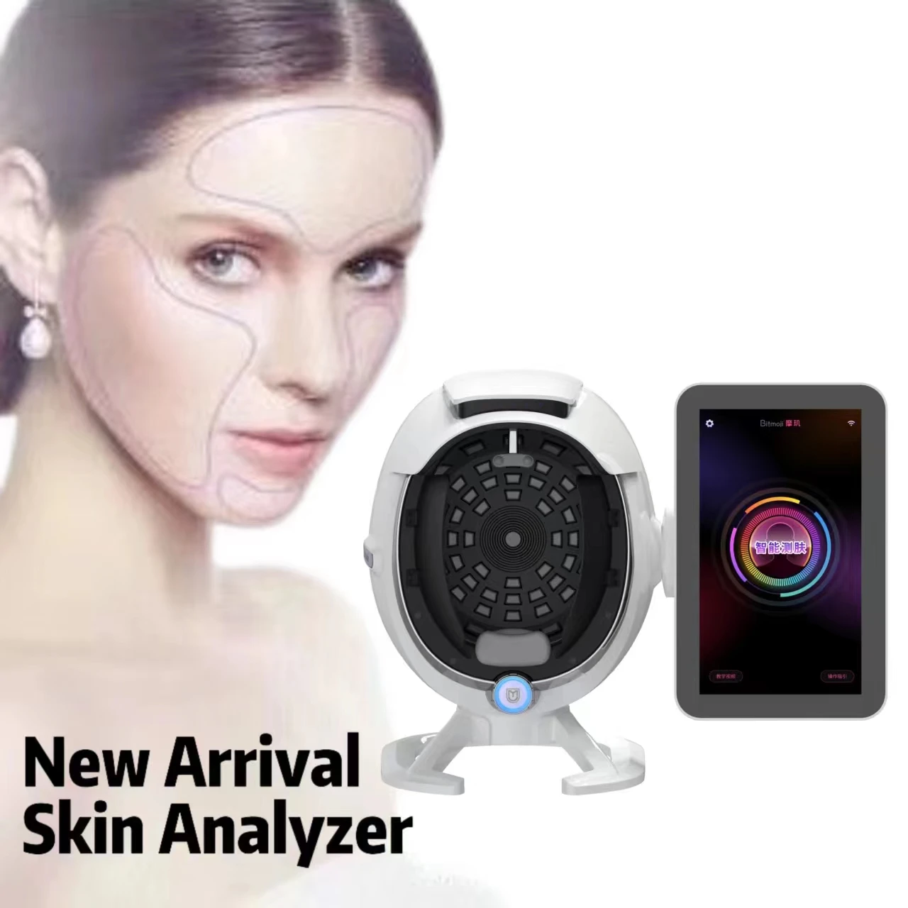 Facial Machine Skin Scanner Magic Mirror 3d Face Skin Analysis Machine Wifi Connection Facial Skin Analyzer
