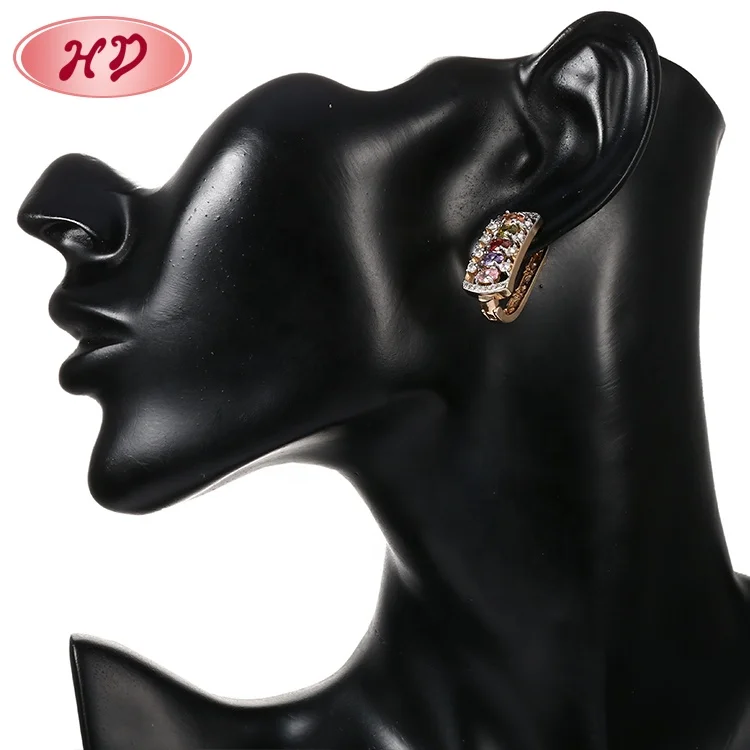 Multicoloured Fashion Earring Designs New Model Diamond Earrings Jewelry