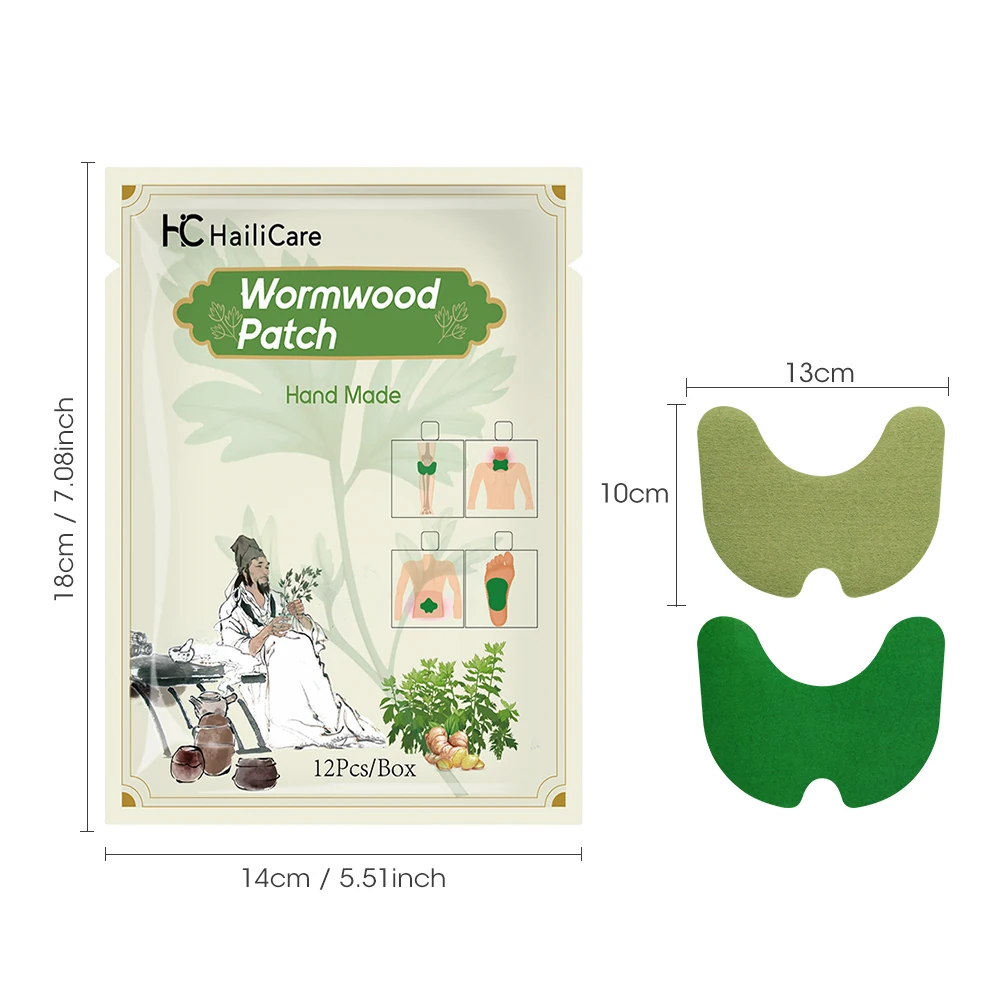 self-heating herbal wormwood knee stickers moxibustion pain relief knee patch
