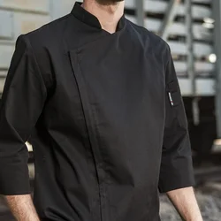 CHECKEDOUT Men poly cotton half sleeve restaurant hospitality chef uniform