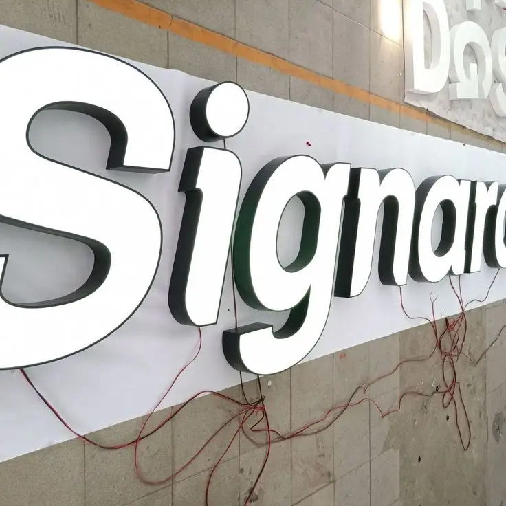 Custom advertising Light outdoor shop sign waterproof advertising led modules 3D sign light box advertising sign 3d acrylic