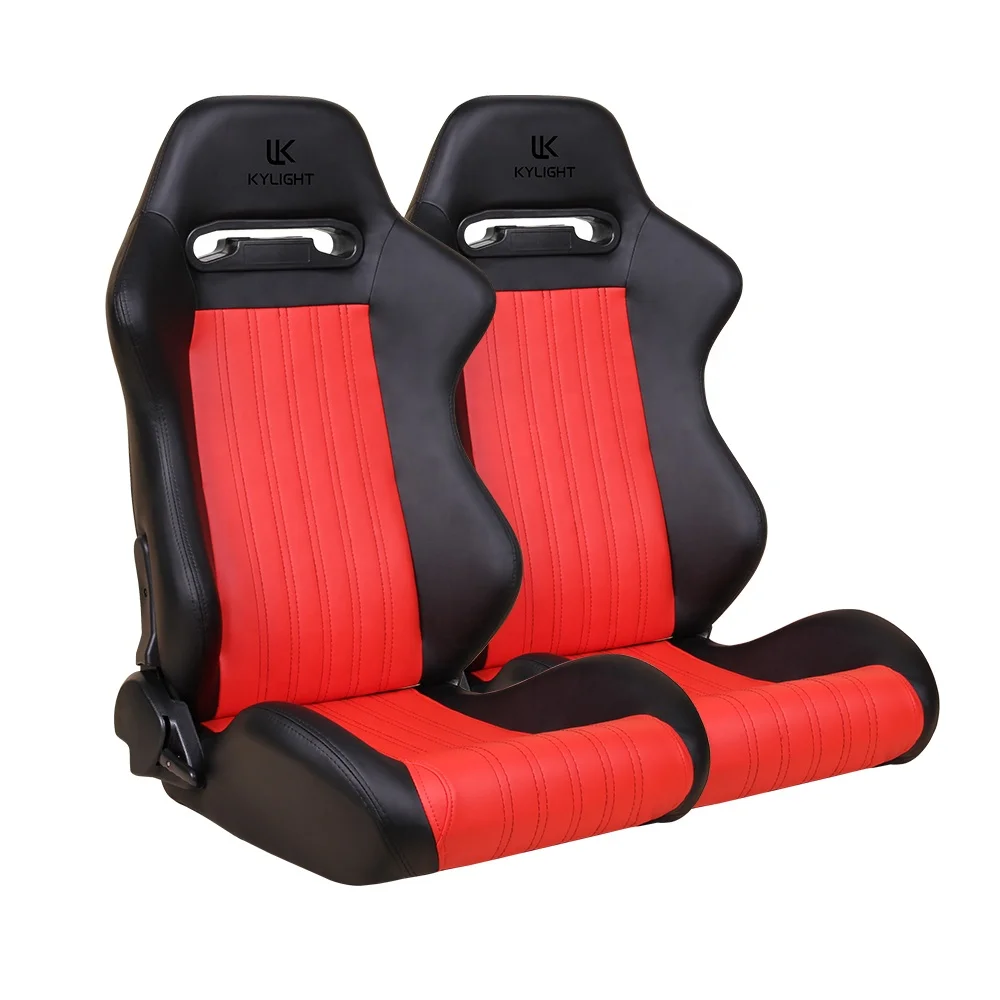 Adjustable Car Bucket Seats Universal Seat With PVC Leather Use For Car Simulator Racing Seat
