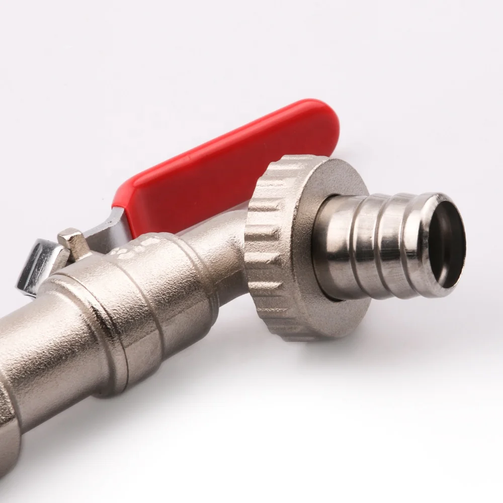 Латунный кран OUKE с никелевым покрытием, латунный водопроводный кран с длинной ручкой для стиральной машины