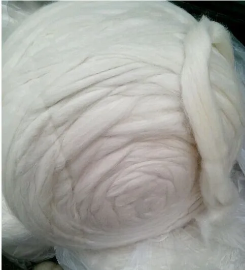 High quality 100% White Australia Merino Wool Top for Spinning Wool Yarns Carbonized Wool