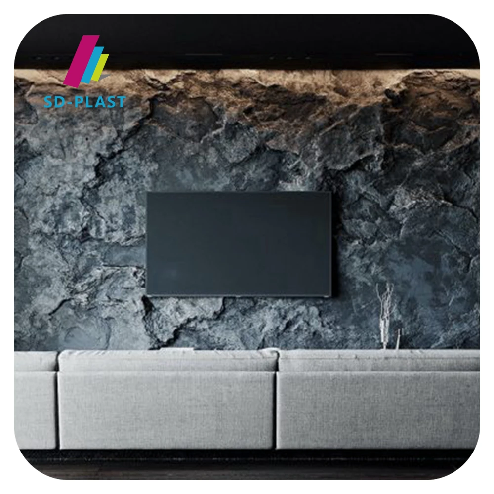 Factory direct sale 3D pu stone production line pu foam stone