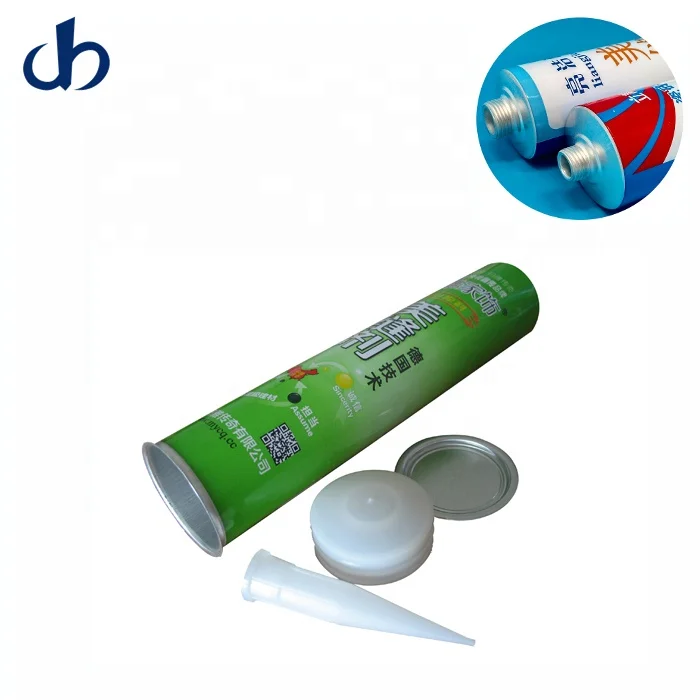 Empty Aluminum Cartridge Set With Stopper and Nozzle For Chemical Sealant Packing