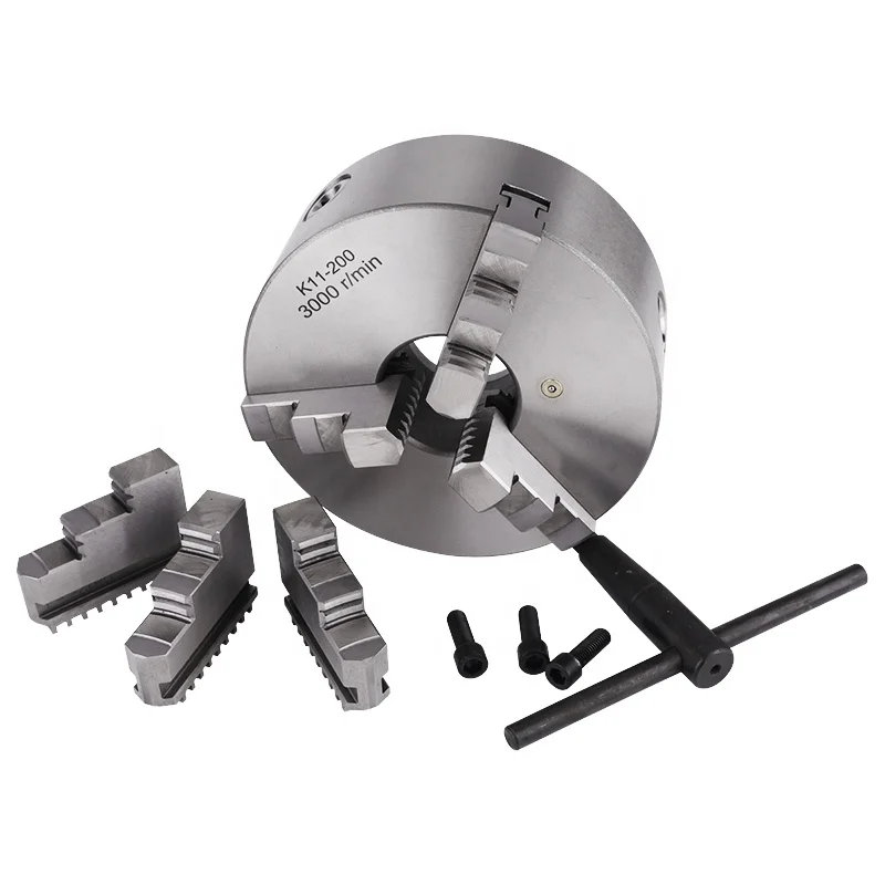 CNC machine tools K11-200 3 jaw self centering lathe chuck