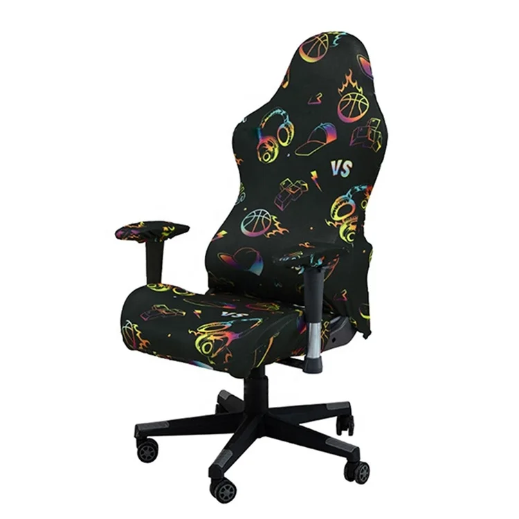 Slipcovers Stretchable Elastic Machine Washable 2d Armrest Gaming Chair Cover Gaming Chair Ergonomic Mesh Office Chair for Sale