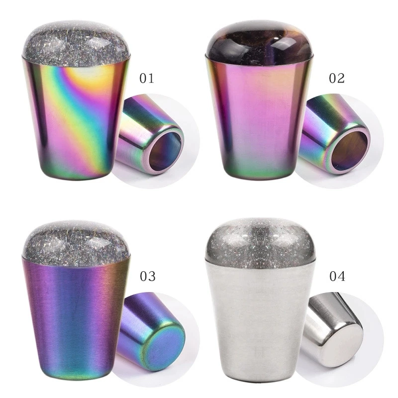 Hot sale Wholesale Gradient Stamper Colorful Transparent For Stamping Soft Nail Stamp Art