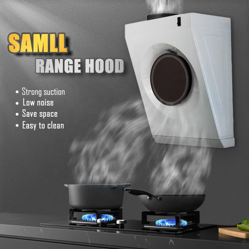 Manufacturers Small Kitchen Cooking Appliance Wall Mounted Kitchen  Range Hood  Copper Motor Downdraft Range Hood