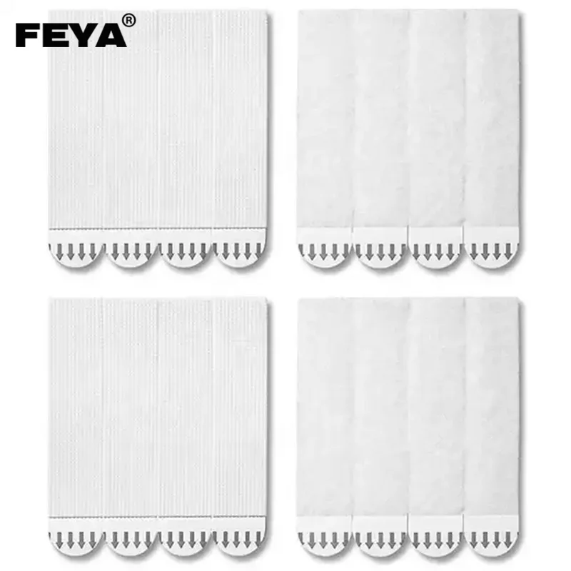 Sturdy Durable Holds Strongly Sticky Heavy Duty  Loop Tape Hanging White Packing Picture Hanging Hook Adhesive Strips