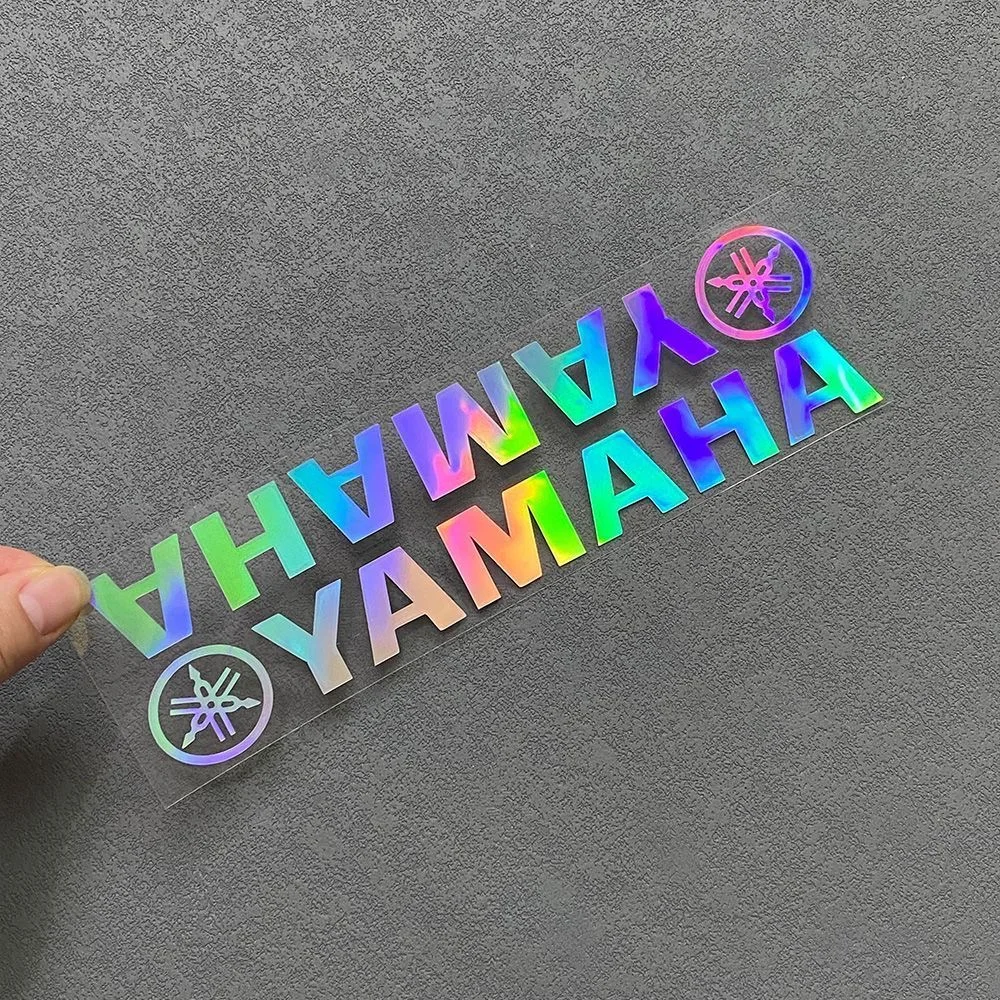 Yamaha Logo Decorative Reflective Laser Stickers for Motorcycles and Electric Cars Packaging Labels