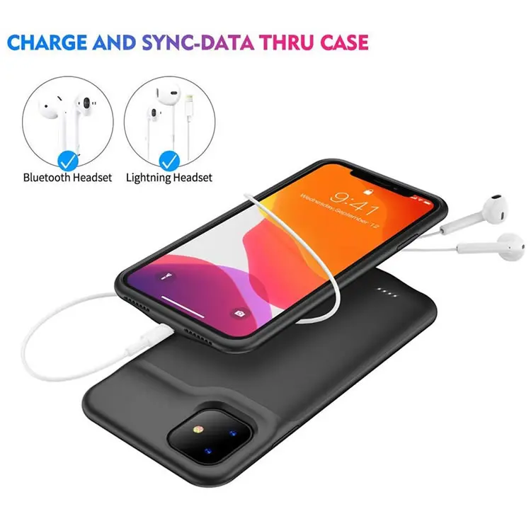  6000 мА/ч уникальные Силиконовые 11 Чехол-аккумулятор power bank ЖК-монитор