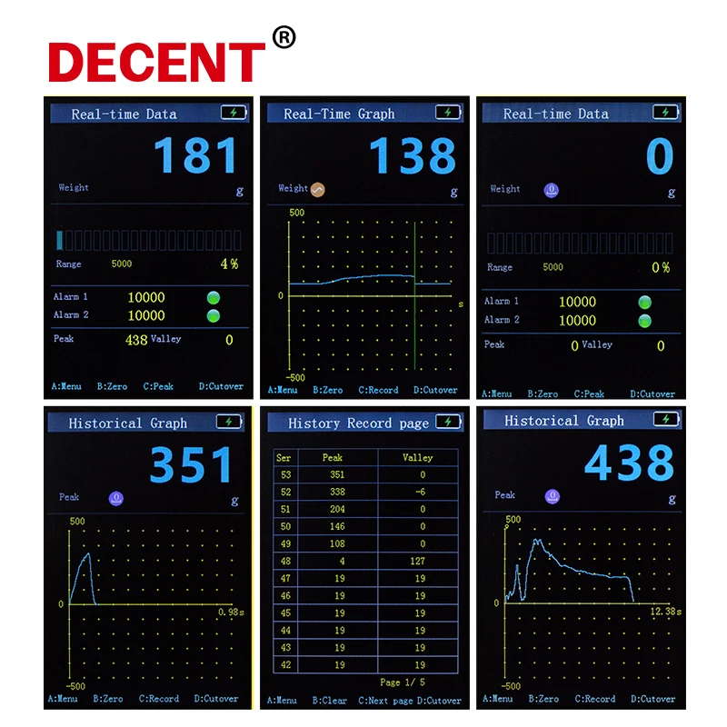 Portable Force Gauge Digital Hand Measuring Instrument Pull Push load cell Meter