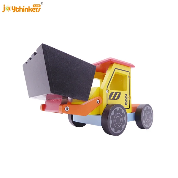 New arrival educational play push car kids self Assemble solid wood toys cars for kids DIY wooden construction DIY wooden bulldo