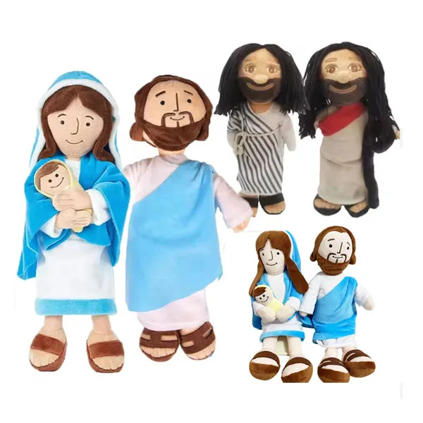 Jesus Doll Plush Virgin Mary Plush Doll Toy Christening Religious Easter Christmas Christ Religious Toys