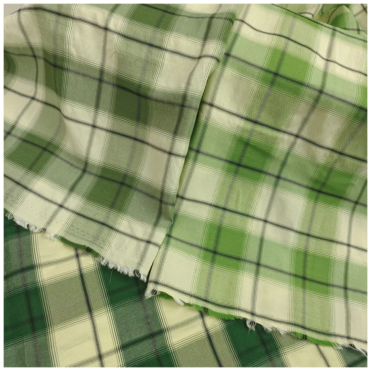 Wholesale Home Textile Plaid Woven Clothing Material Fashion Breathable Yarn Dyed Plaid Underwear Fabric For Clothing