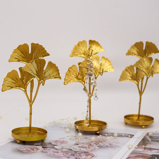 Creative Mini European Metal Necklace Earrings Jewelry Display Stand