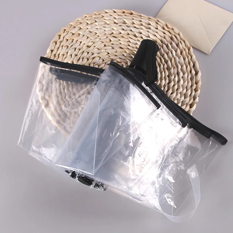 Transparent folding umbrella Clear Pvc 8K Auto-open umbrella New design portable easy carry parasol