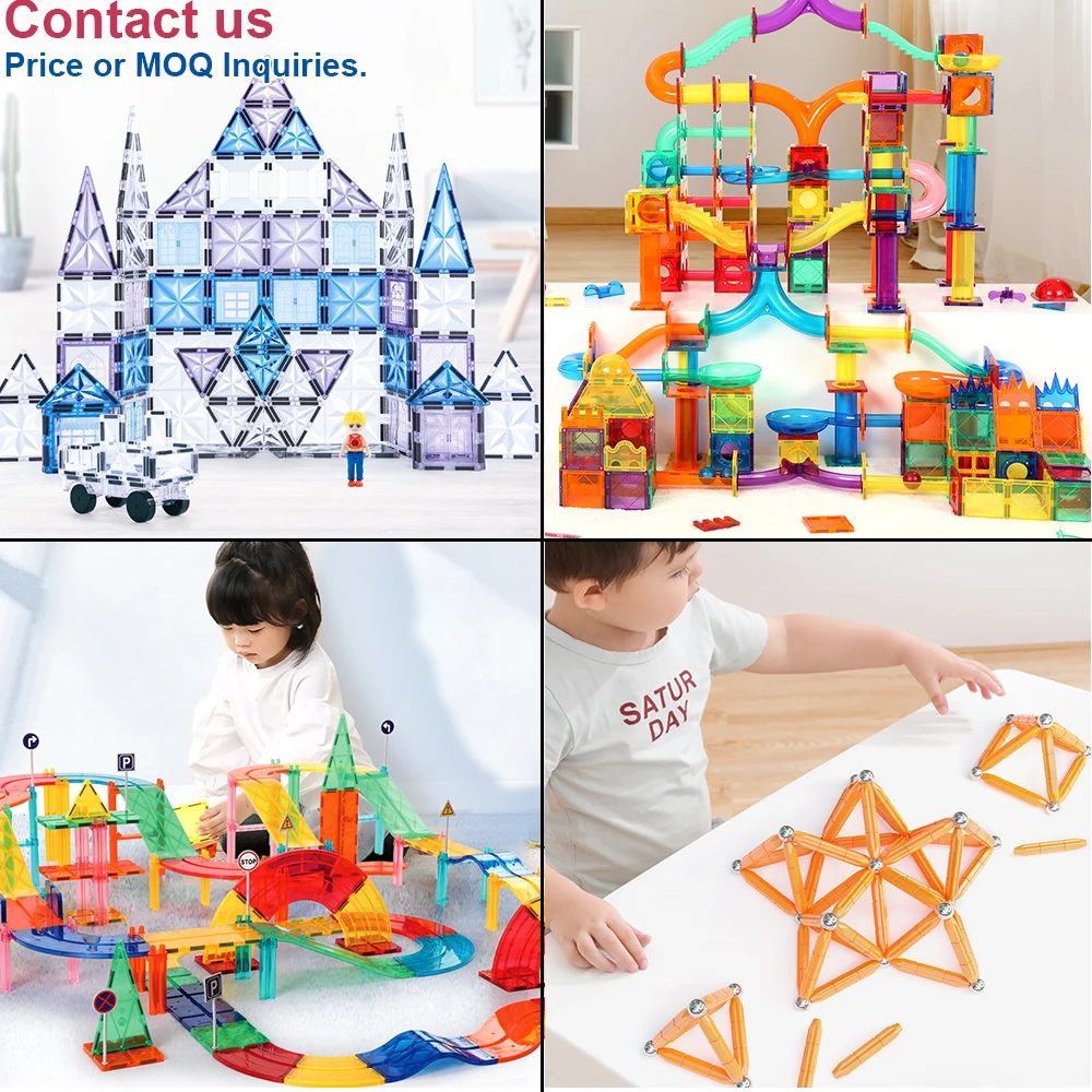 Wholesale OEM ODM Factory Colorful Montessori Magnetic Sticks And Balls Set Building Construction Block Educational Toy For Kids