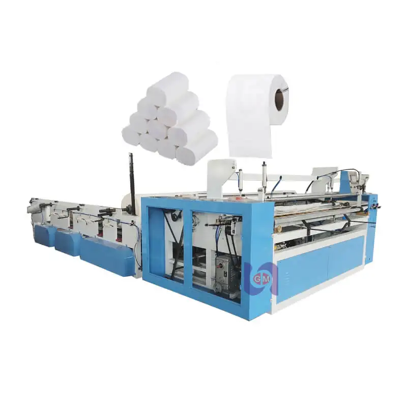High quality automatic big jumbo roll paper rewinding machine 1880 type toliet paper making line