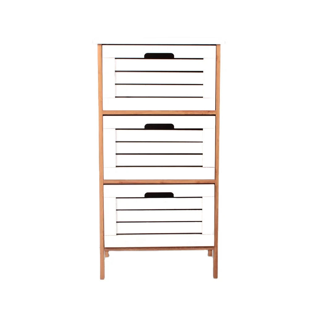 Chinese Wholesale Three Tier Drawer Vintage Cabinets Prices Living Room Cabinet Furniture Bamboo