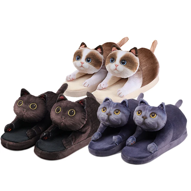 Зимние мужские домашние тапочки забавные хлопковые для хлеба обувь отеля