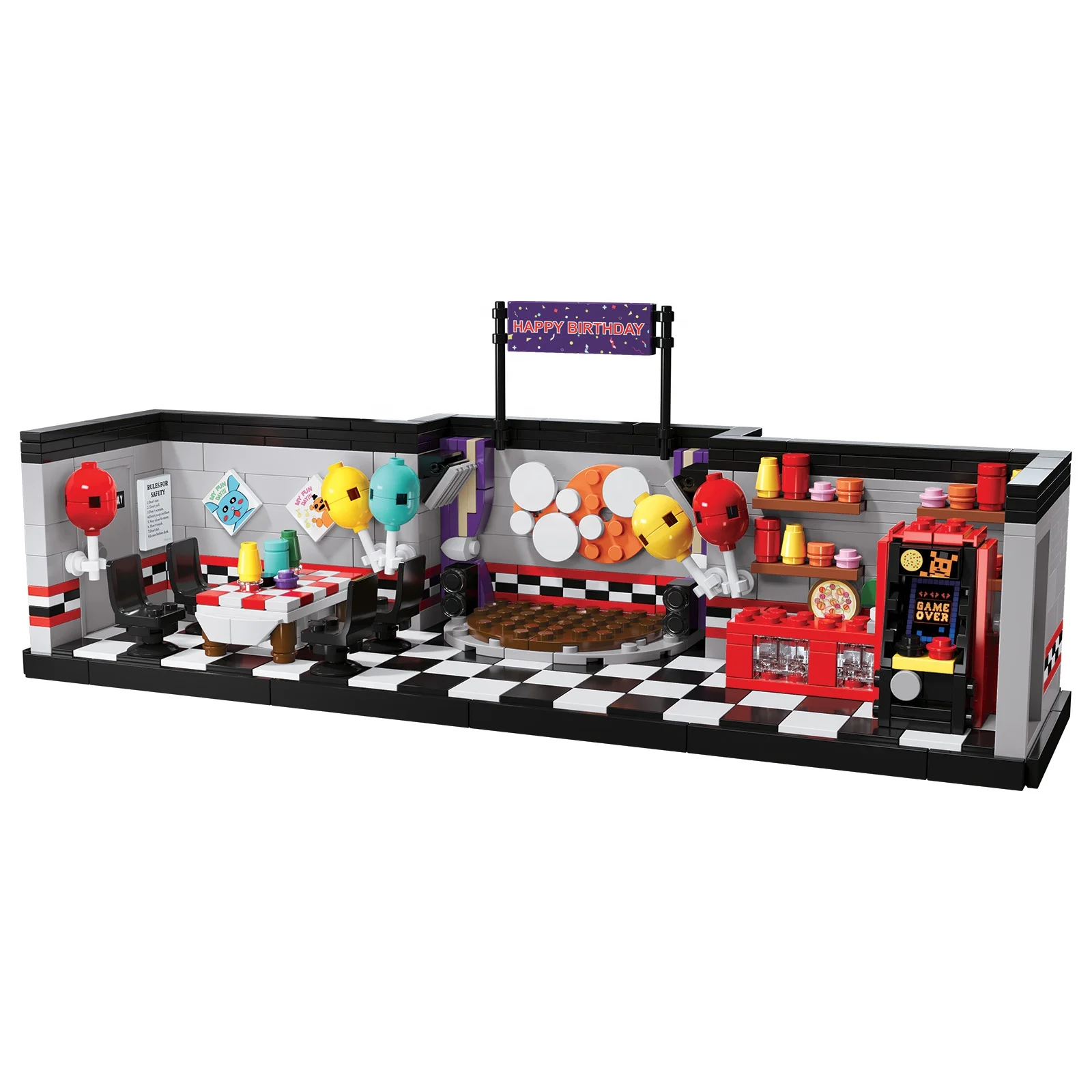 WM6170 WM6097 WM6074 Five Nights At Freddy Chica Bonnie Freddy Foxy Balloons Boy Lolbit FNAF Collect Building Blocks Kids Toys