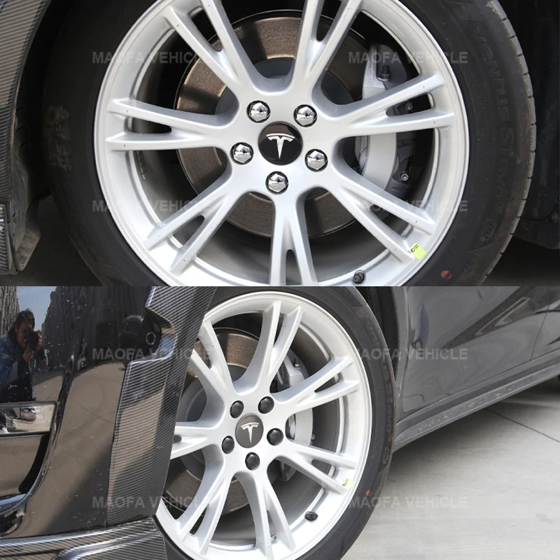 Car Accessories Wheel Lug Nut Cover Center Logo Emblem Modification Hub Cover For Tesla Model y 2021