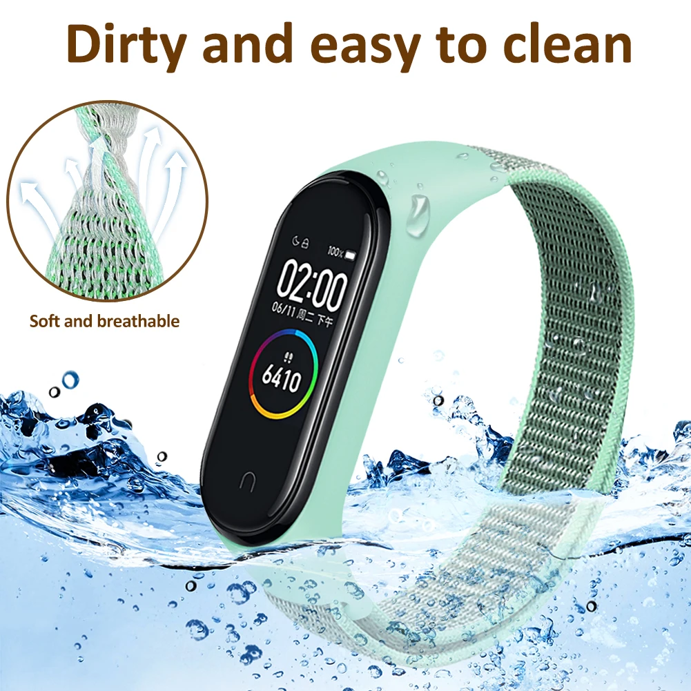 Wholesale Nylon Material Sport Strap Watch band Replacement bands Bracelet Wristband For Xiao Mi Band