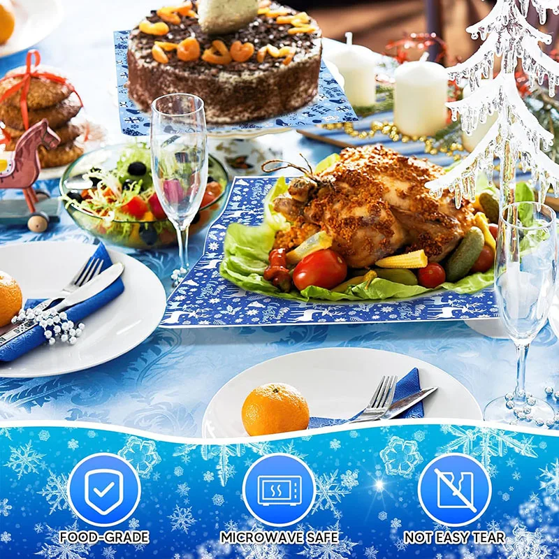 Greaseproof food wrapping Paper Custom Food Paper Sheet Sandwich Food Packaging for Holiday Party Supplies