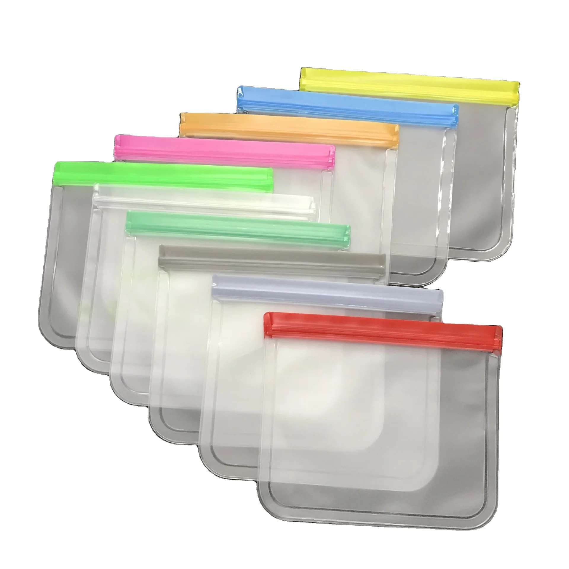 Герметичная многоразовая сумка для хранения, бессвинцовые пакеты для хранения пищевых продуктов PEVA