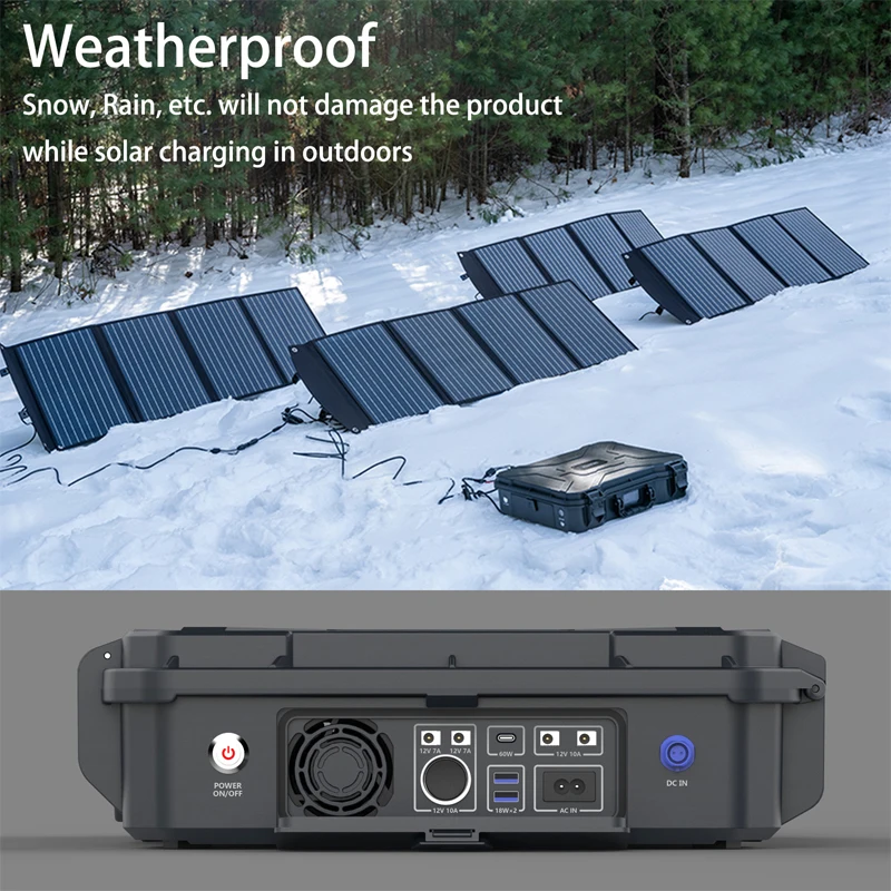 MONTEK 1000W Portable Power Station Solar Generator with 80W Solar Panel for Home Outdoor  Camping Emergency Hunting