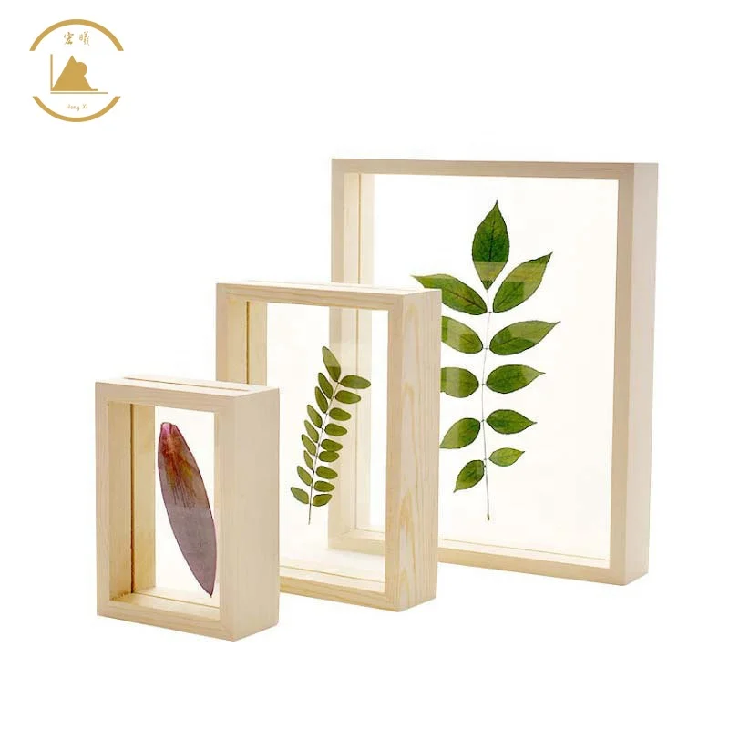 Hongshun Factory Direct Wooden Picture Frame Wooden Photo Frame for Wall or Tabletop