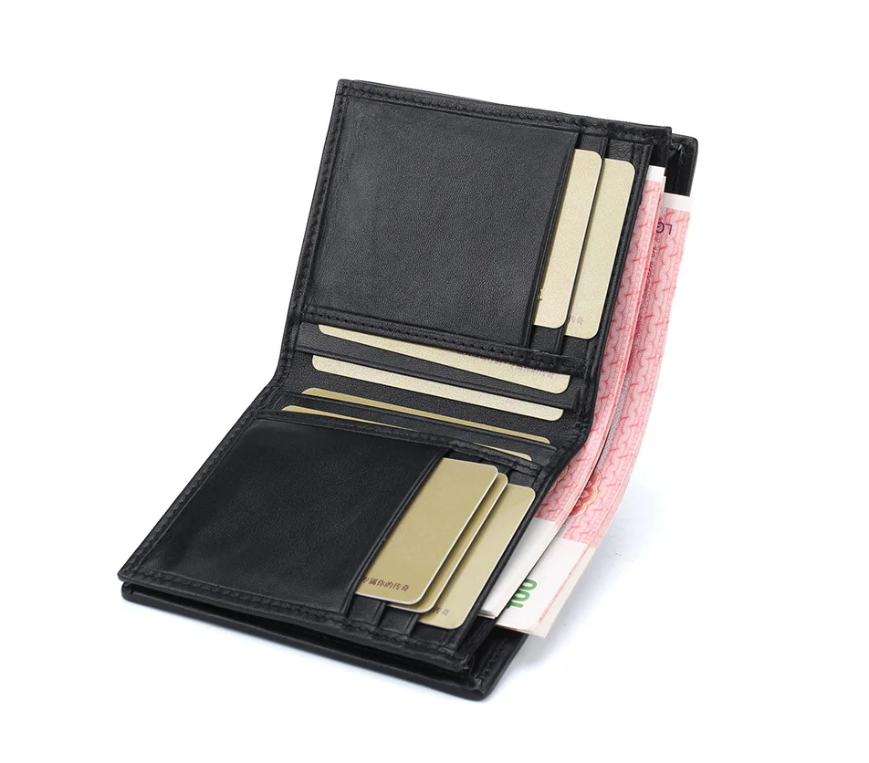 Luxury real crocodile skin leather bifold wallet mens custom business and travel wallet for men
