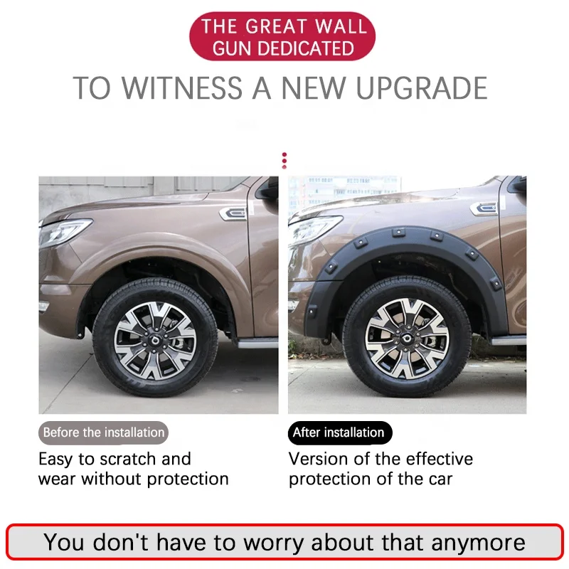 customized fender covers  exterior accessories fender flares for car mitsubishi l200