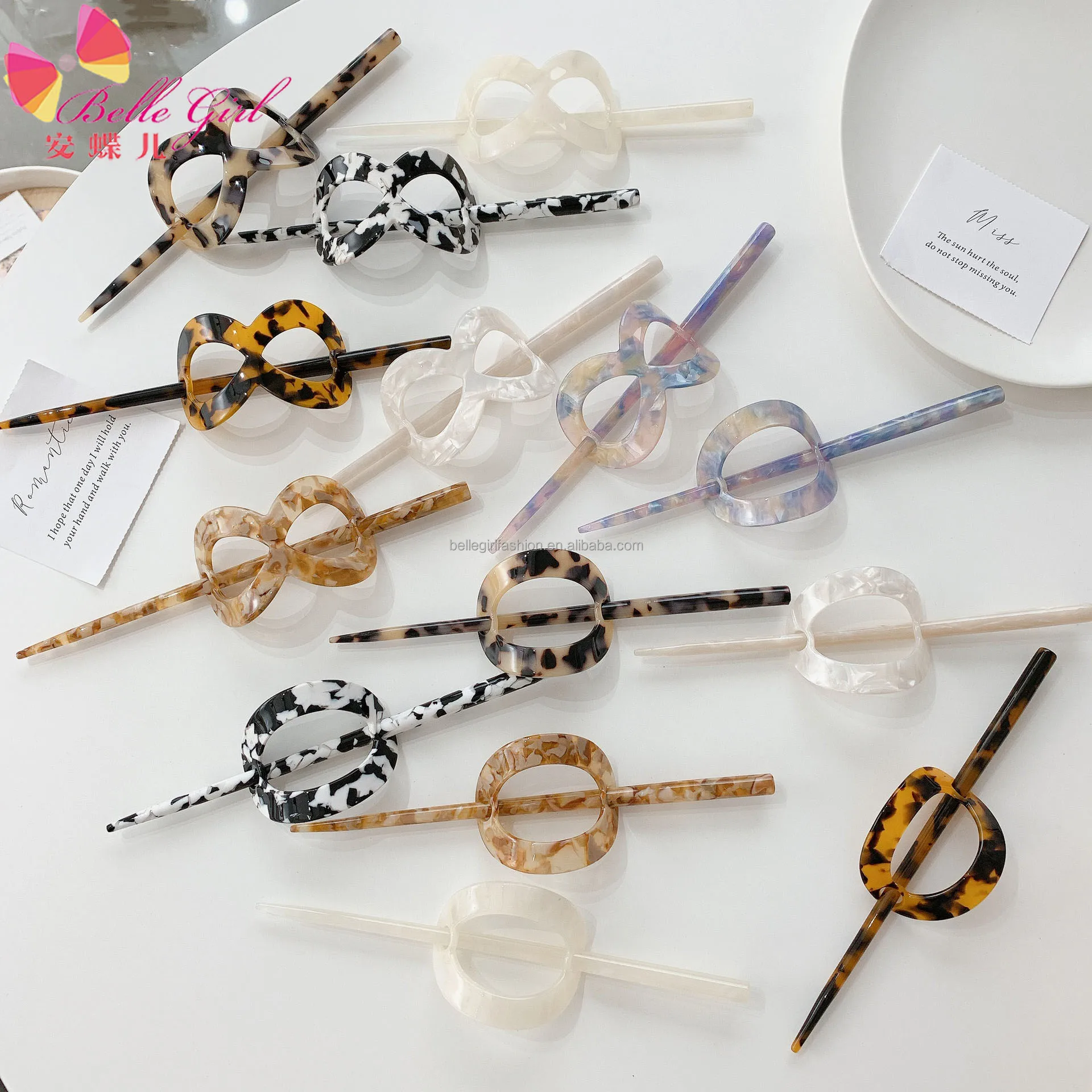 Оптовая продажа 2022, модная заколка для волос в корейском и японском стиле, заколки для волос из винтажного материала с леопардовым принтом, вилки