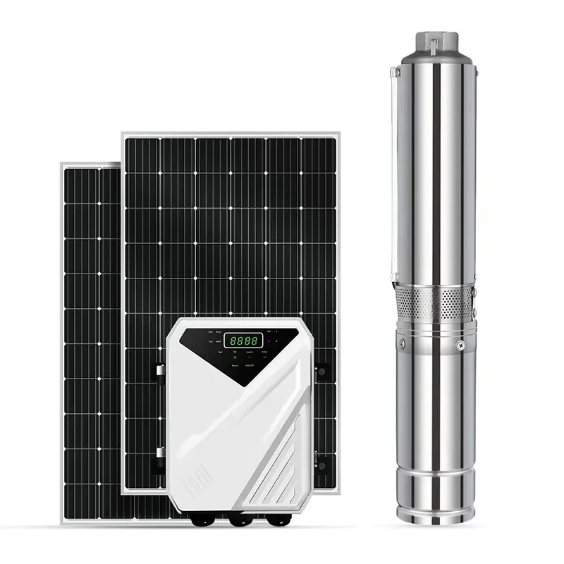 Aikon Energy Saving Moto Insulation Class F  solar deep well submersible water pump For Municipal Water