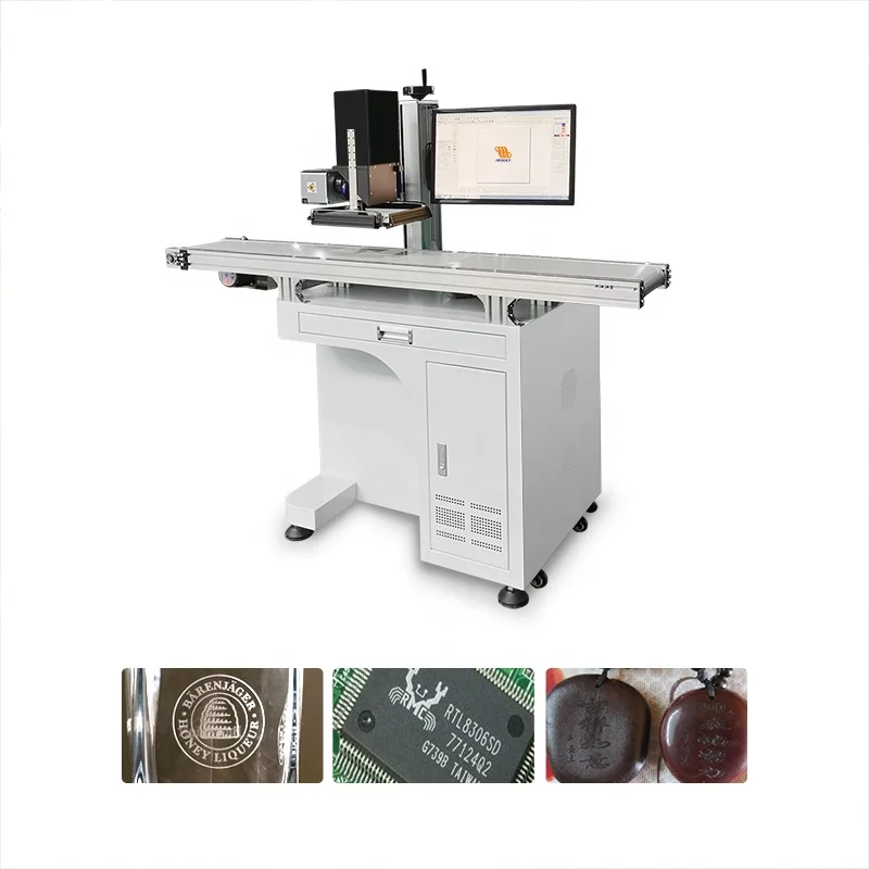 Hooly Laser China factory price 100w CCD camera positioning laser marking machine for metal