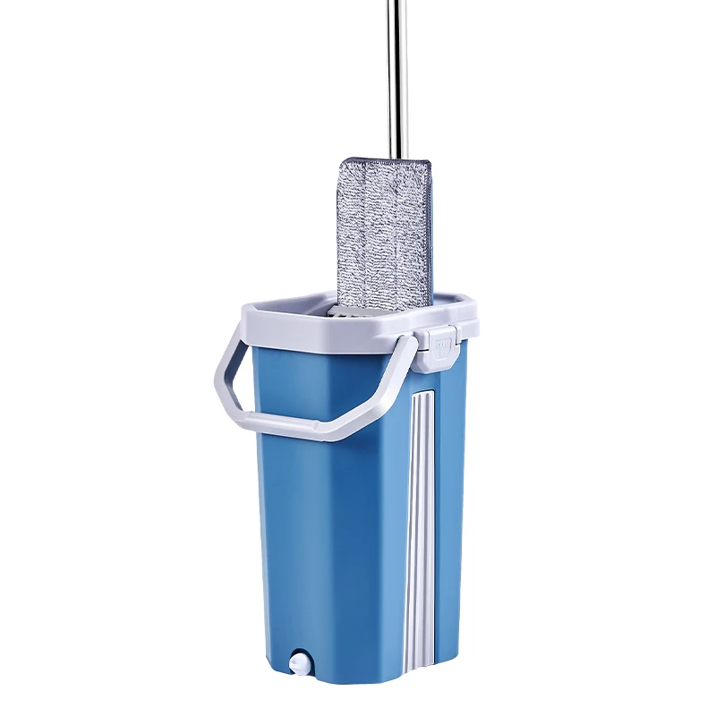 Bathroom Cleaning Products Wet and Dry Microfiber Flat Floor Cleaning Mops With Bucket
