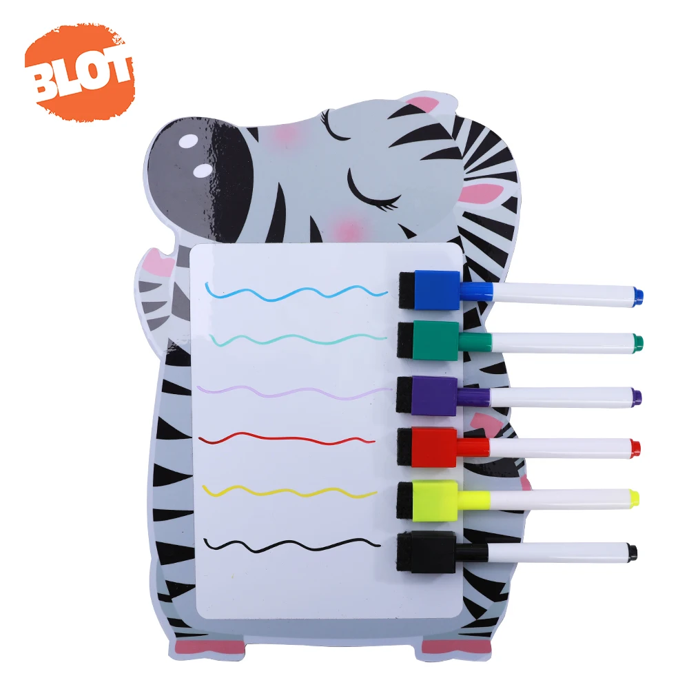 BLOT BCHB80010 6pcs Magnetic Whiteboard Marker Pen With Felt Head