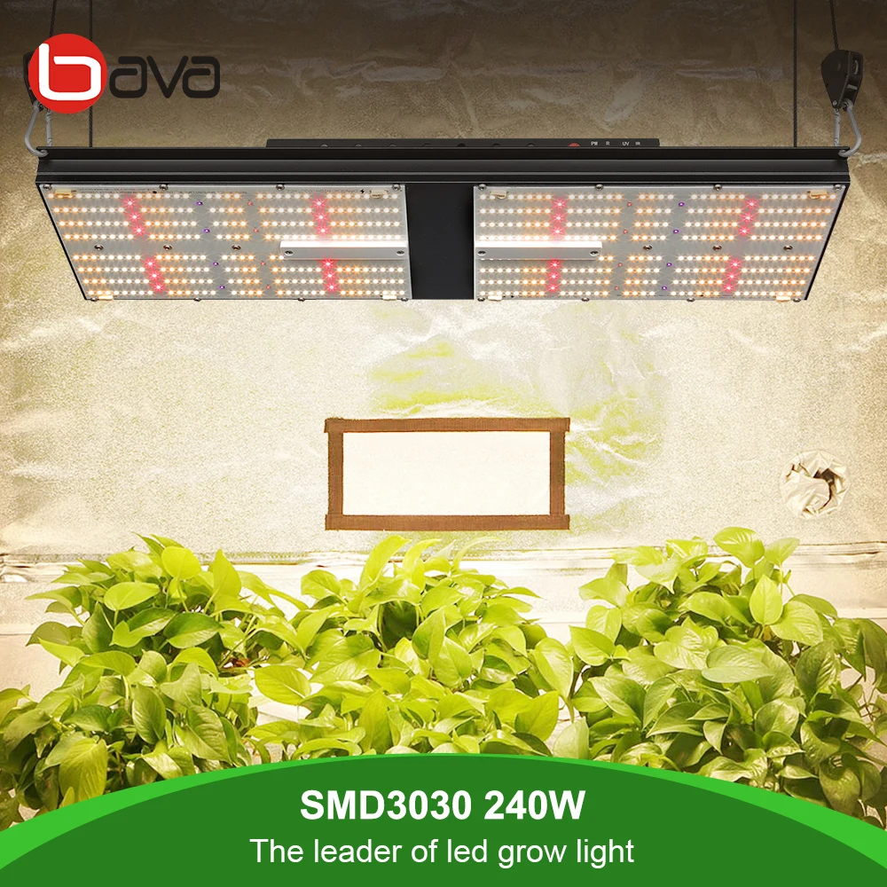  240W бизнес выбор водонепроницаемой ленты SMD 3030 3000K MIX 5000K IR красный Сеул 385nm УФ Led Lghts расти умный свет для сада
