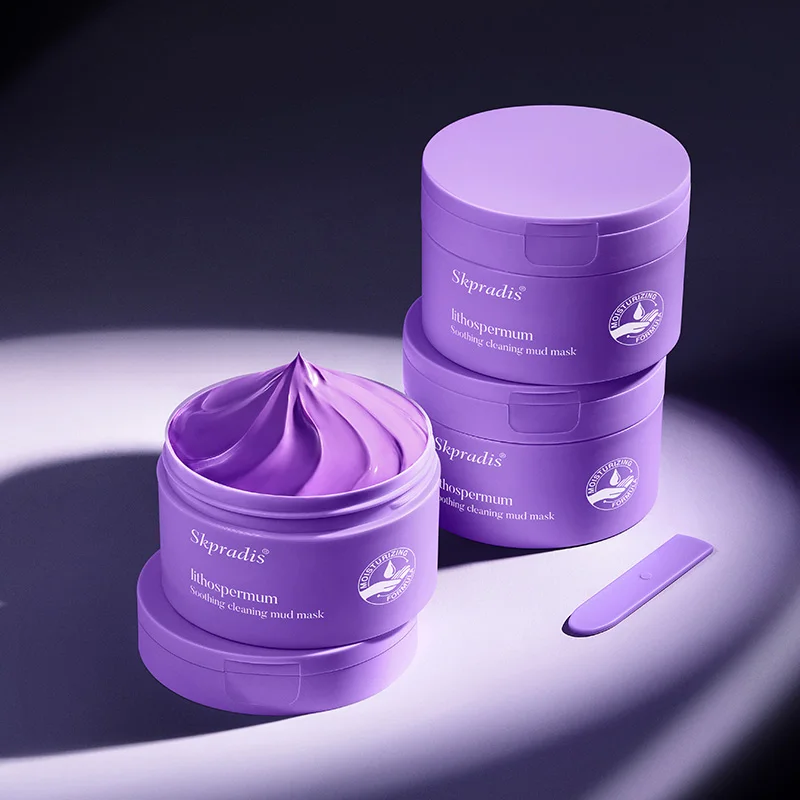 Private Label Alkanet Mud Mask Blackhead Remover Deep Pore Cleansing Products Clay Mask For Face