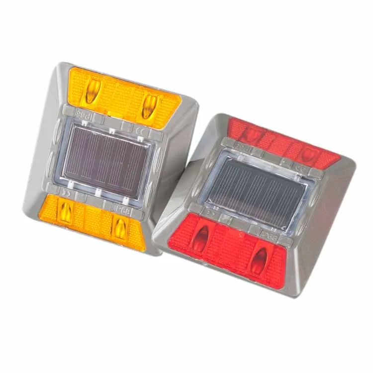 Roadway Safety Traffic Marker Aluminium Reflector Solar Led Road Studs For Highway