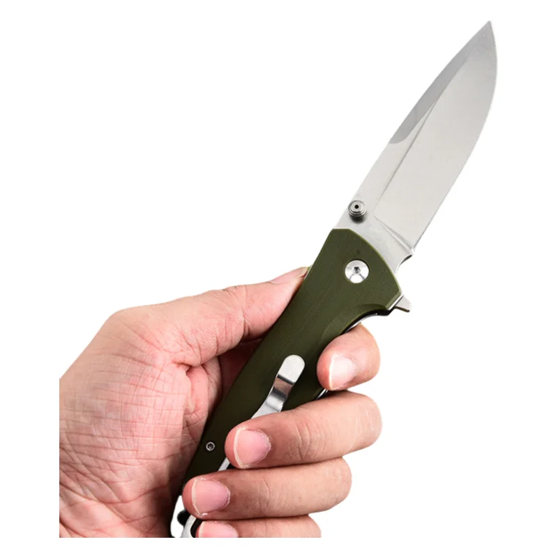 2024  Luxury Custom OEM New G10 Outdoor Folding Pocket Hunting Knife for Gifts