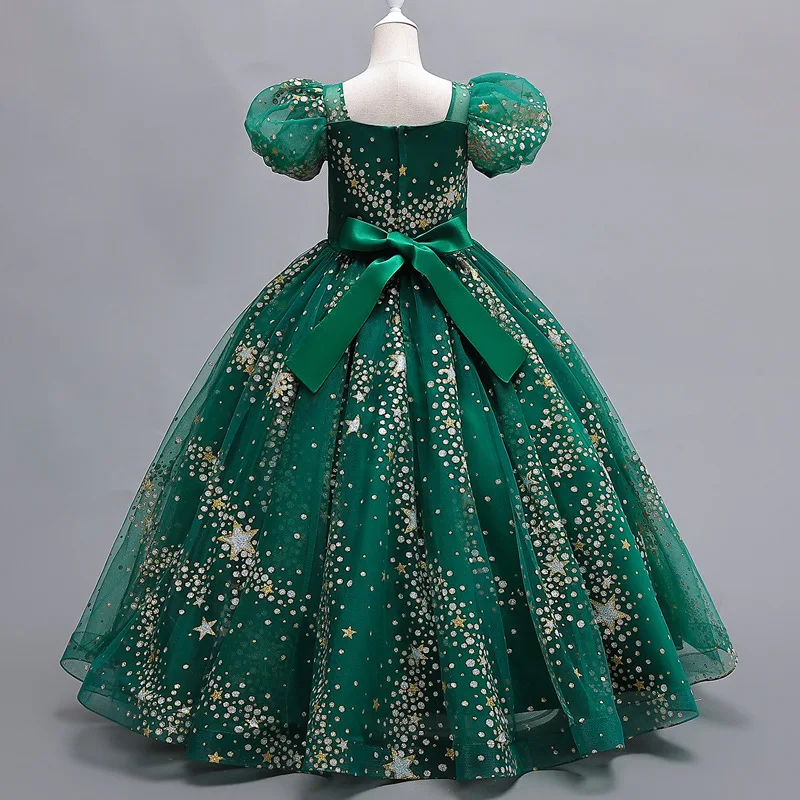 Girl Princess Dress Children Summer Tutu Wedding Birthday Party Dresses For 5 8 10 Years Girls Kids Gown Costume Clothing